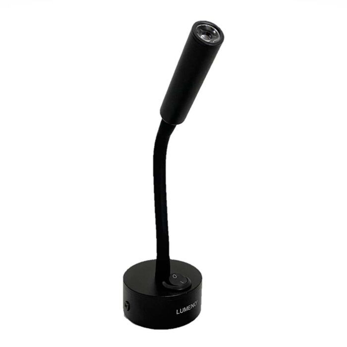 Lumeno Reading Light 15cm Goose Neck Black - Image 1
