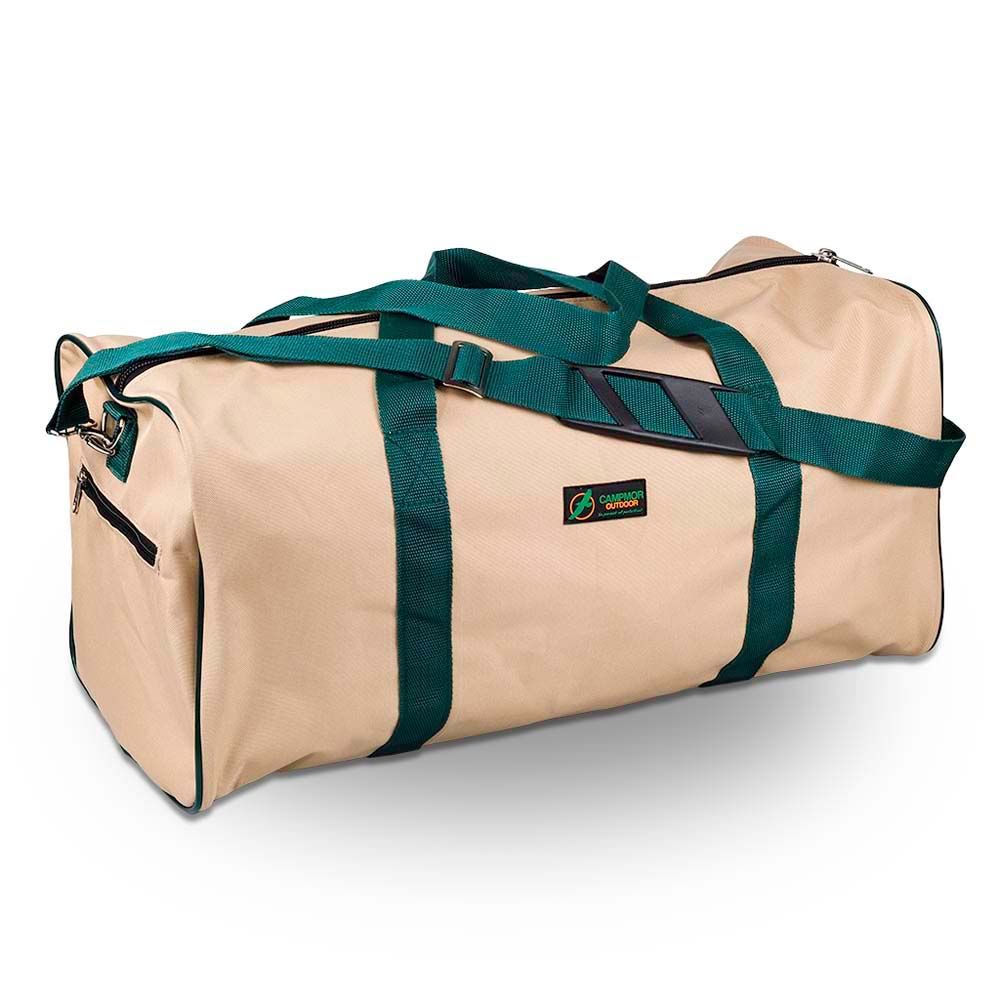POS_TB002B Travel Bag Campmor Square Beige (Silver Fittings) - Image 1