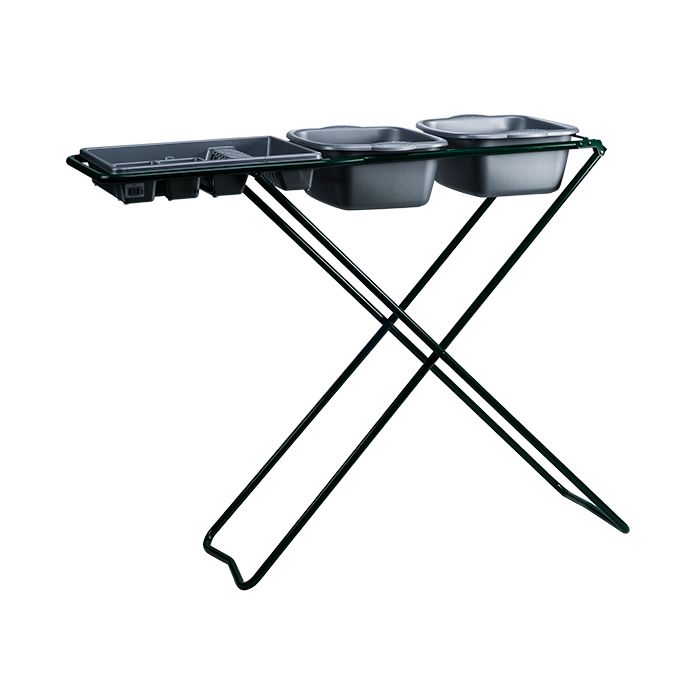 POS_s077d_dishwash_stand_with_two_basins_and_one_drying_rack Dishwash Stand with Two Basins and Drying Rack - Image 1