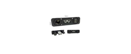 SQ Conn Panel w 12v Socket & Dual USB