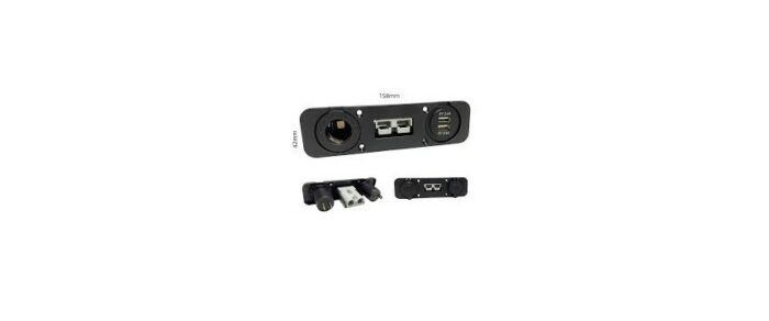 SQ Conn Panel w 12v Socket & Dual USB - Image 1