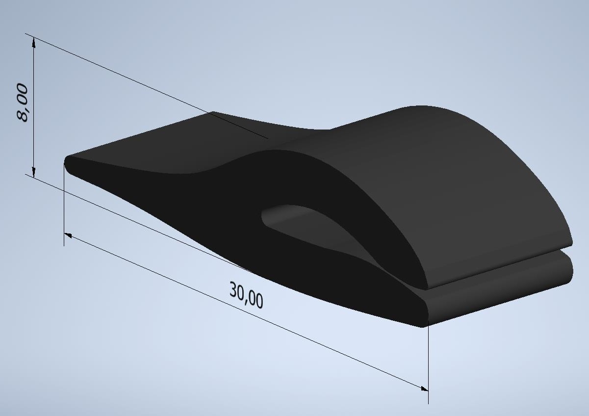 POS_DIE1384 Sponge Nose Cone DIE1384 (PR196) - Image 1